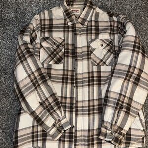 Wrangler Plaid Flannel Shirt with Sherpa lining